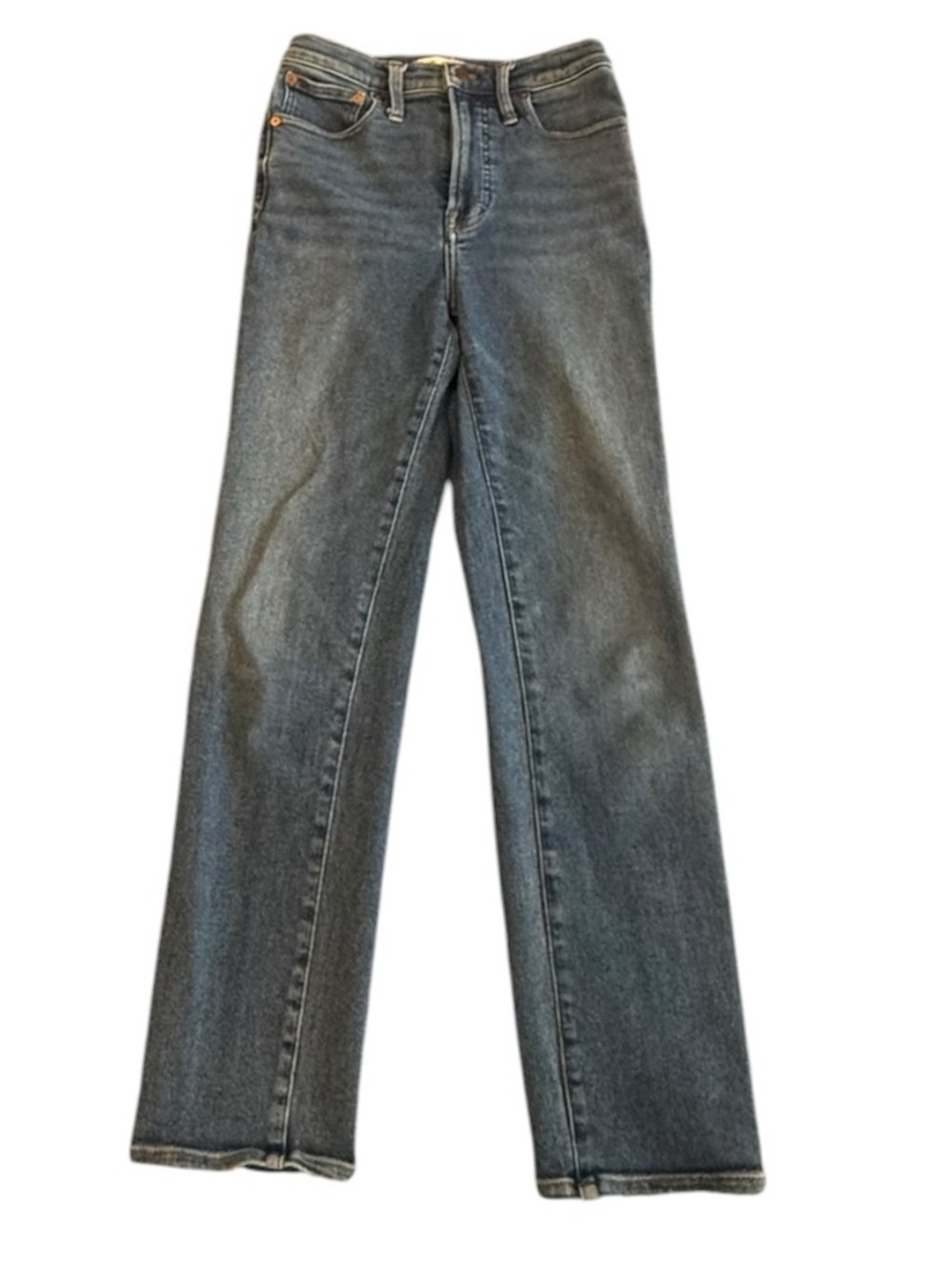 Madewell Womens The Perfect Vintage Straight Leg Jean High Rise 26 Medium Wash